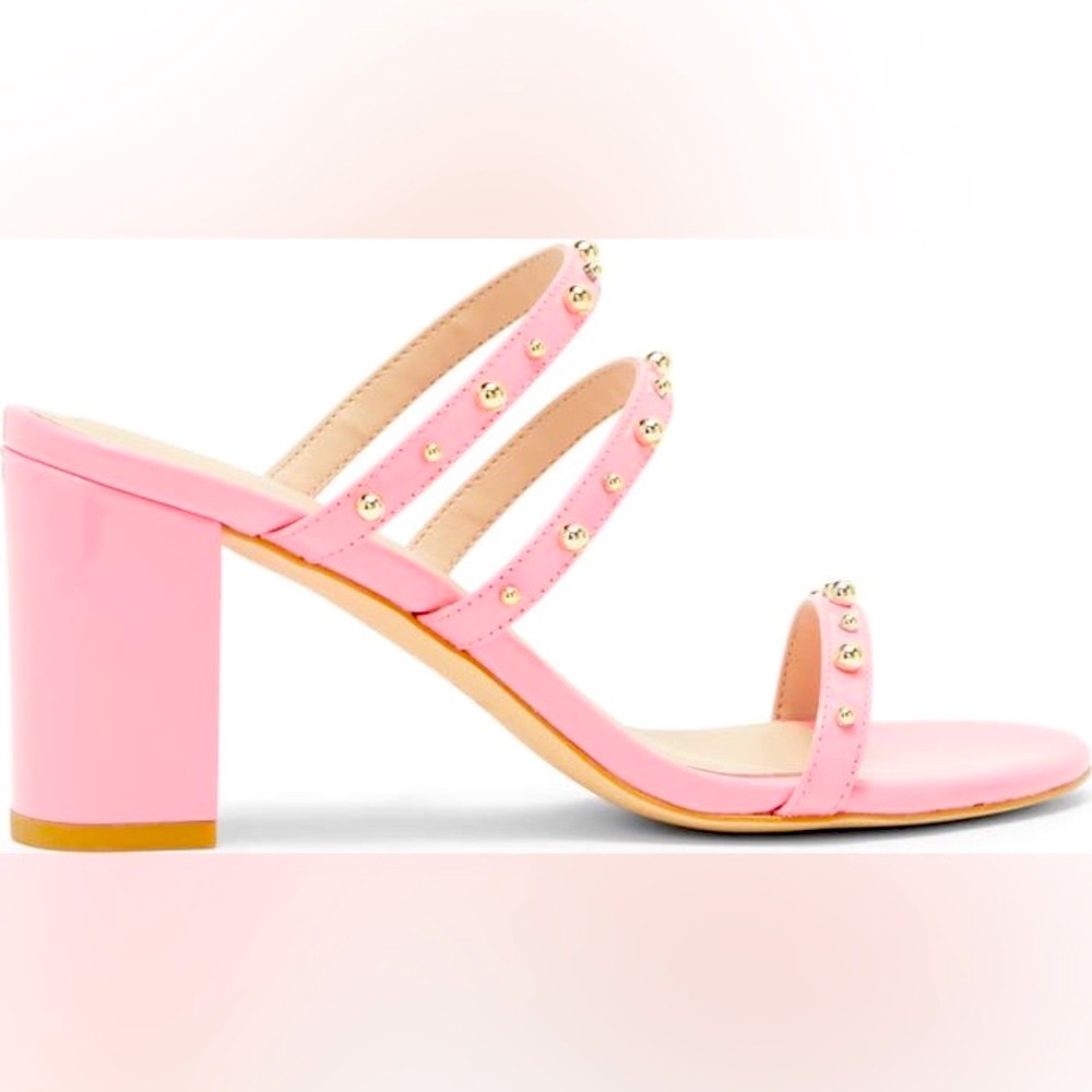 NEW STUART WEITZMAN BLOCK SLIDE SANDAL - Picture 2 of 4